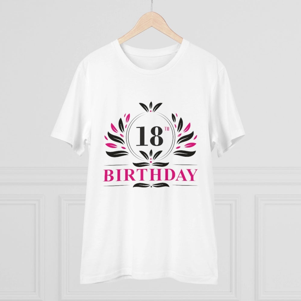 Men's PC Cotton 18th Birthday Printed T Shirt