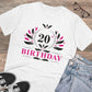 Men's PC Cotton 20th Birthday Printed T Shirt