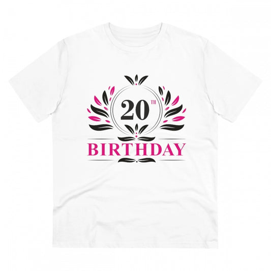 Men's PC Cotton 20th Birthday Printed T Shirt