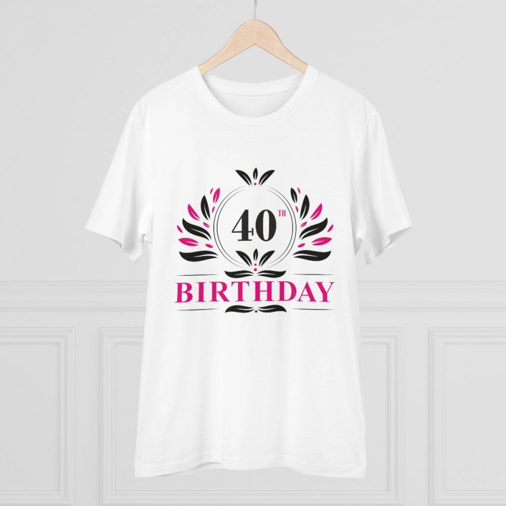 Men's PC Cotton 40th Birthday Printed T Shirt