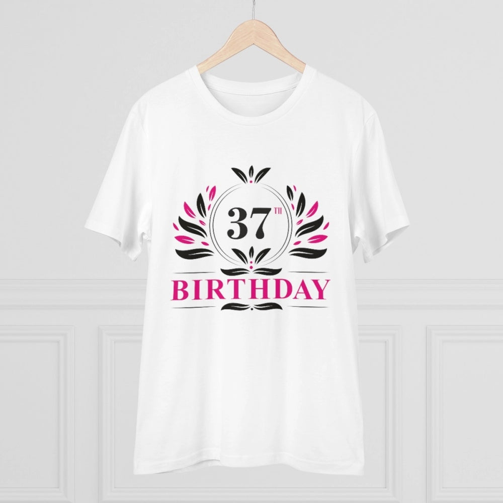 Men's PC Cotton 37th Birthday Printed T Shirt