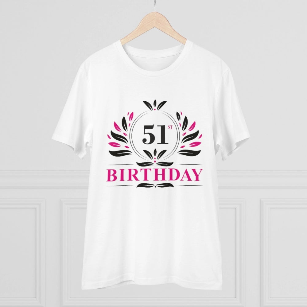 Men's PC Cotton 51st Birthday Printed T Shirt