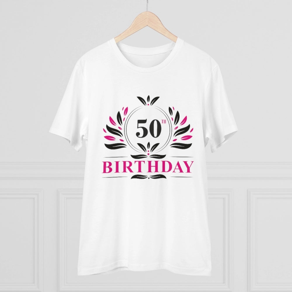 Men's PC Cotton 50th Birthday Printed T Shirt