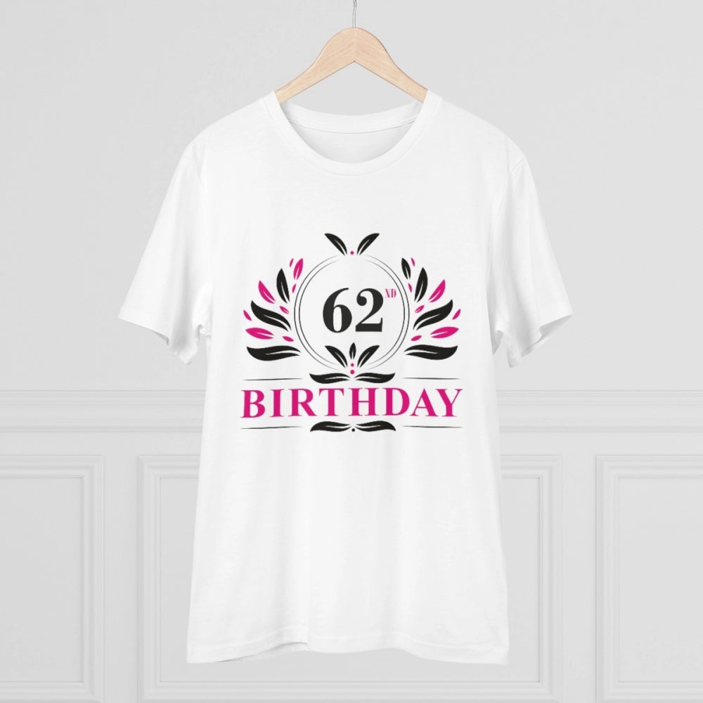 Men's PC Cotton 62nd Birthday Printed T Shirt