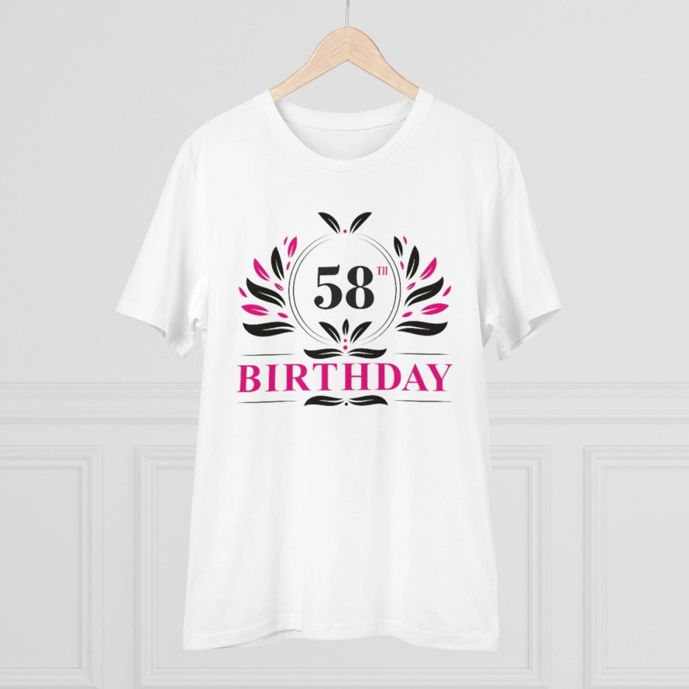 Men's PC Cotton 58th Birthday Printed T Shirt