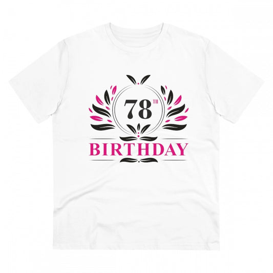 Men's PC Cotton 78th Birthday Printed T Shirt