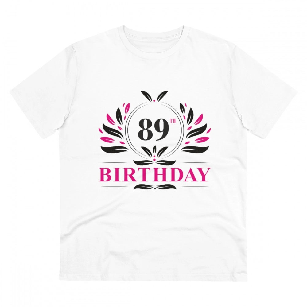 Men's PC Cotton 89th Birthday Printed T Shirt