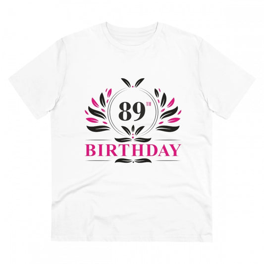 Men's PC Cotton 89th Birthday Printed T Shirt