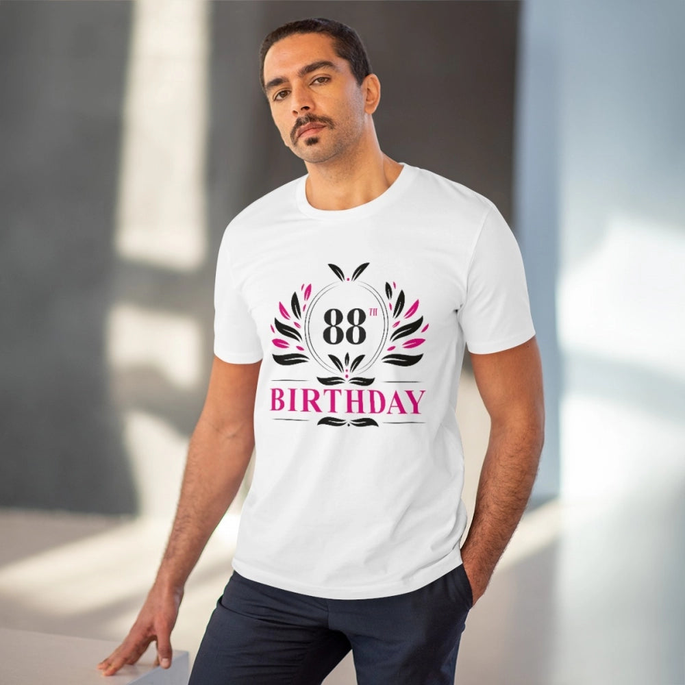 Men's PC Cotton 88th Birthday Printed T Shirt