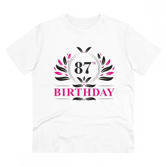 Men's PC Cotton 87th Birthday Printed T Shirt
