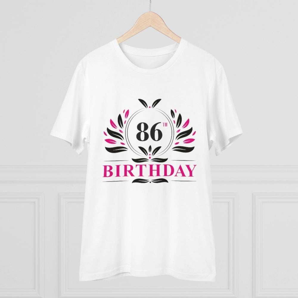 Men's PC Cotton 86th Birthday Printed T Shirt