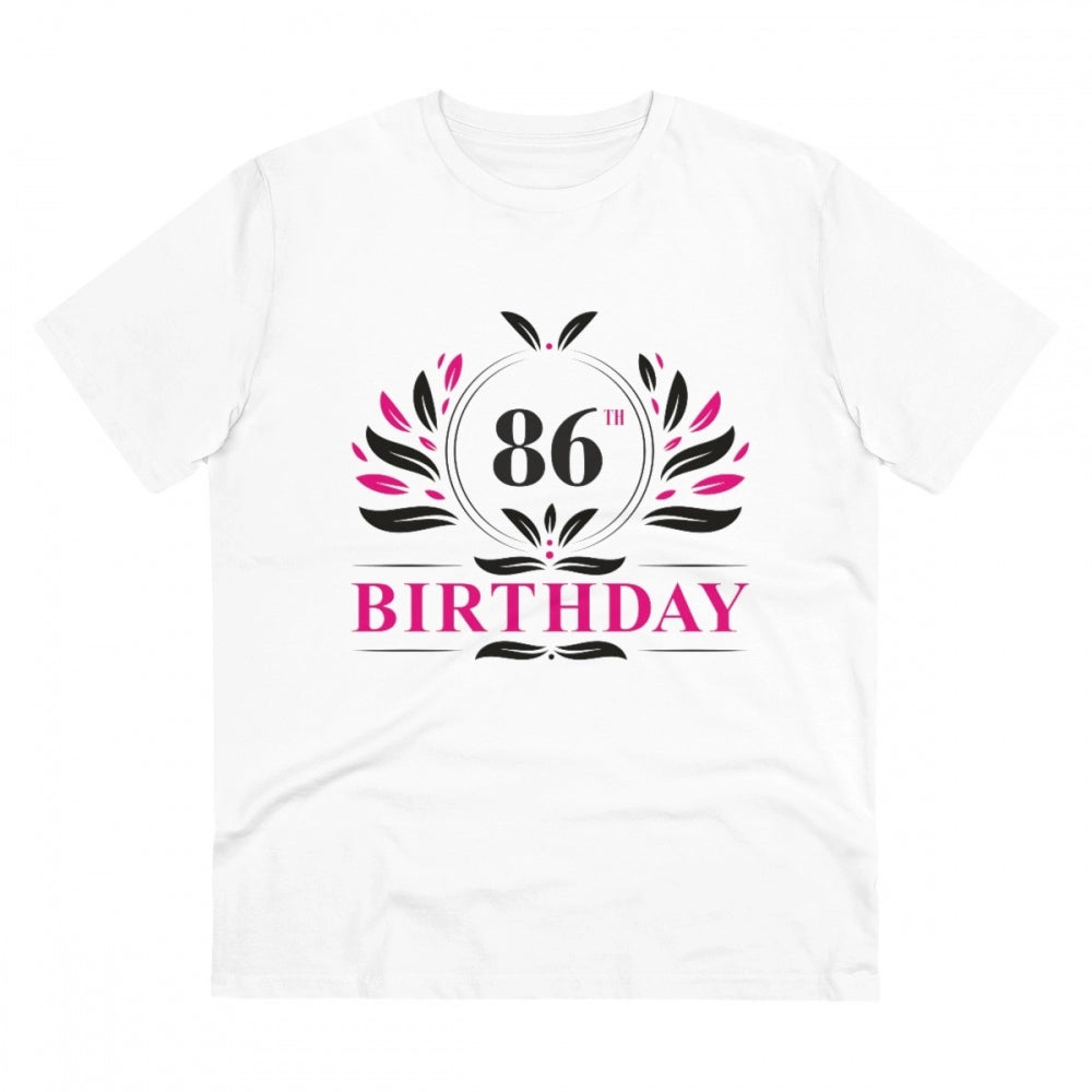 Men's PC Cotton 86th Birthday Printed T Shirt