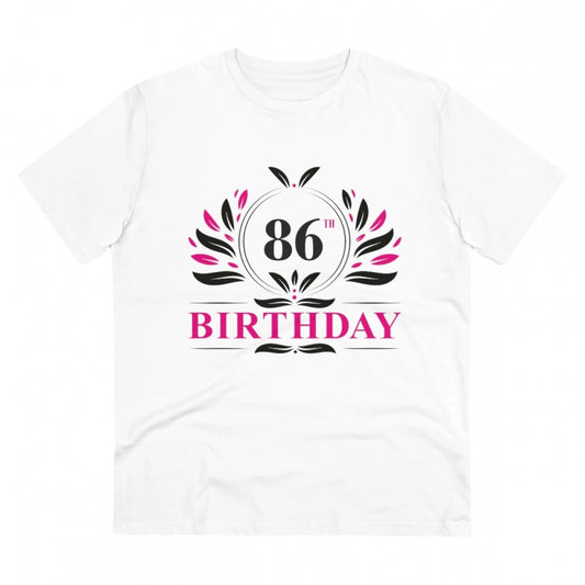 Men's PC Cotton 86th Birthday Printed T Shirt