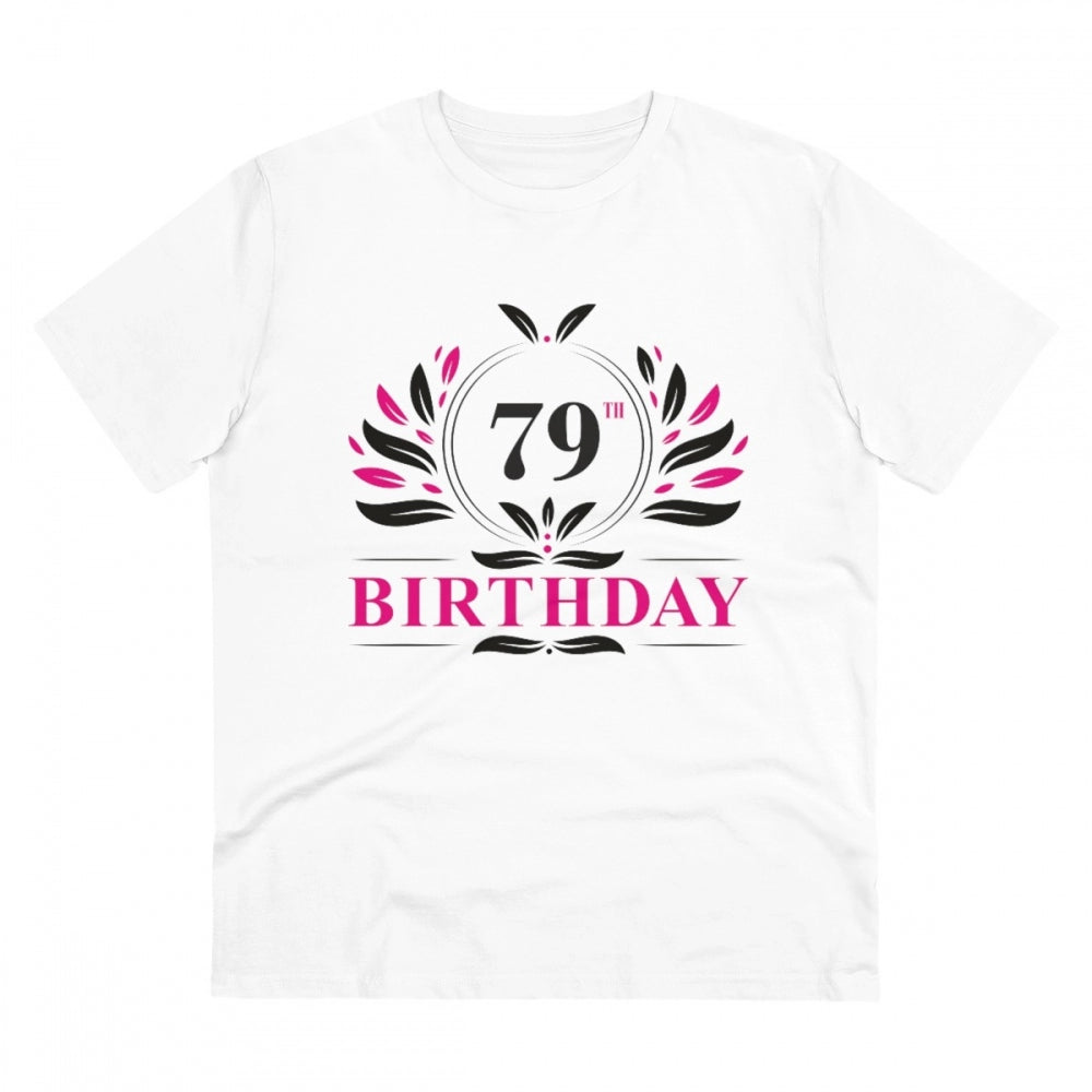 Men's PC Cotton 79th Birthday Printed T Shirt