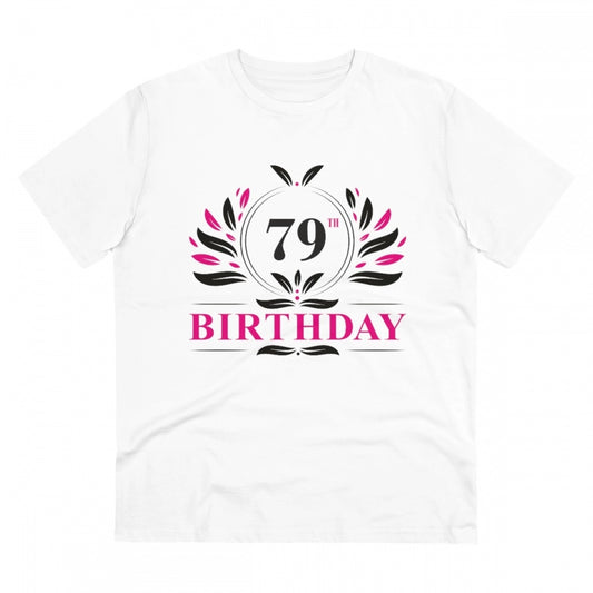 Men's PC Cotton 79th Birthday Printed T Shirt