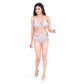 Dashing Women's Lace Solid Sheer Lace Lingerie Set