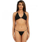 Dashing Women's Nylon Spandex Black Bikini Sexy Bra Panty