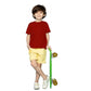 Stunning Boys Cotton Plain Half Sleeve T Shirt