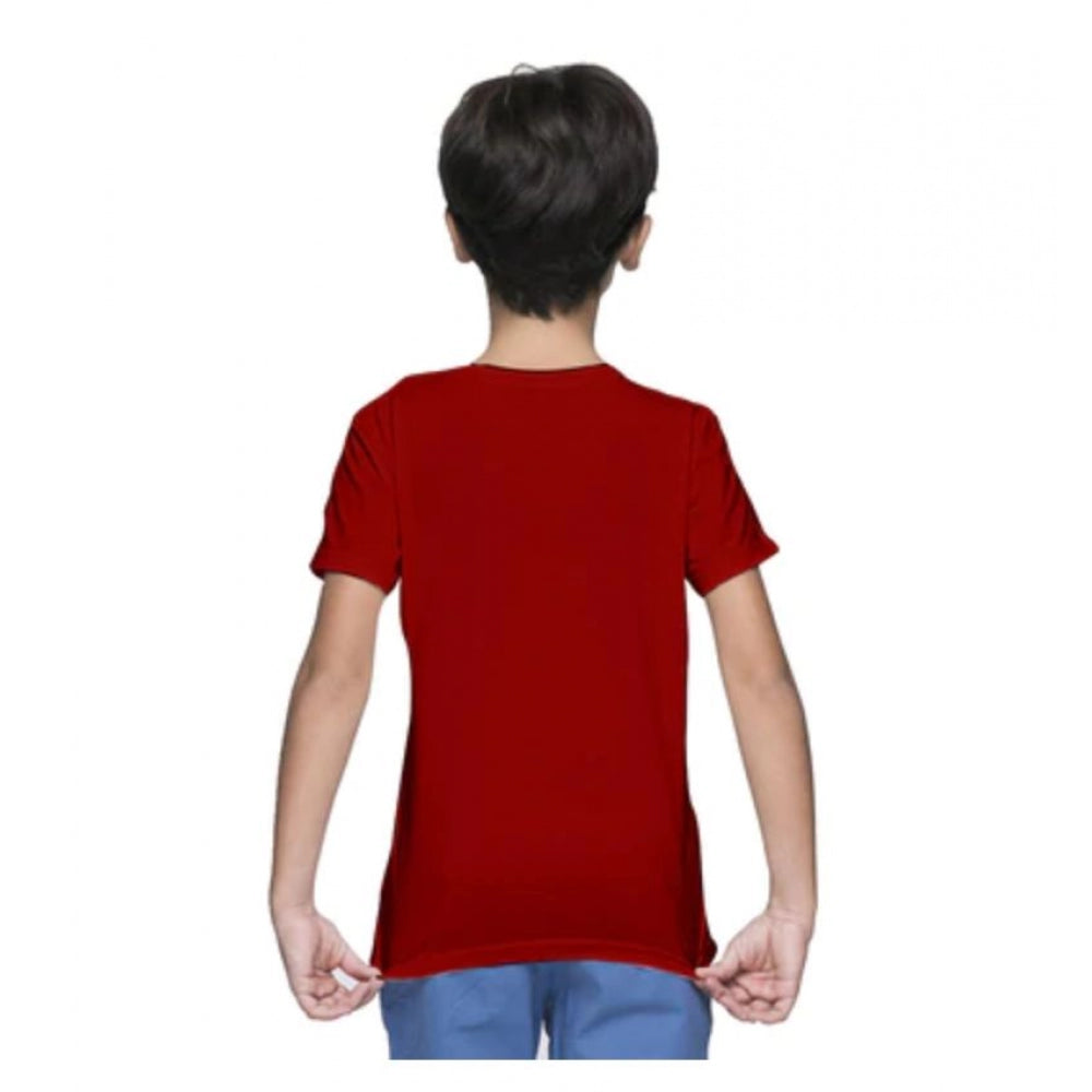 Stunning Boys Cotton Plain Half Sleeve T Shirt