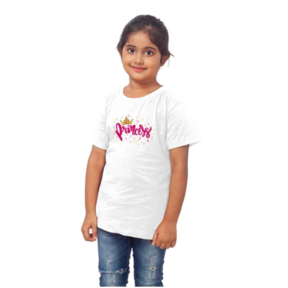 Beautiful Girls Cotton Princess Half Sleeve T Shirt