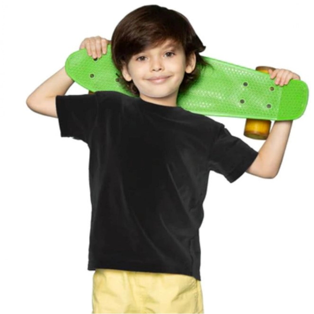 Stunning Boys Cotton Plain Half Sleeve T Shirt