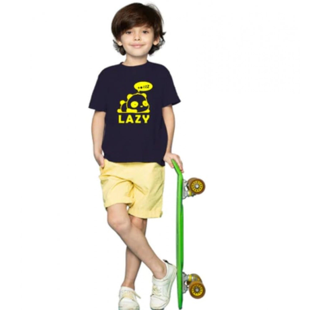 Alluring Boys Cotton Lazy Half Sleeve T Shirt