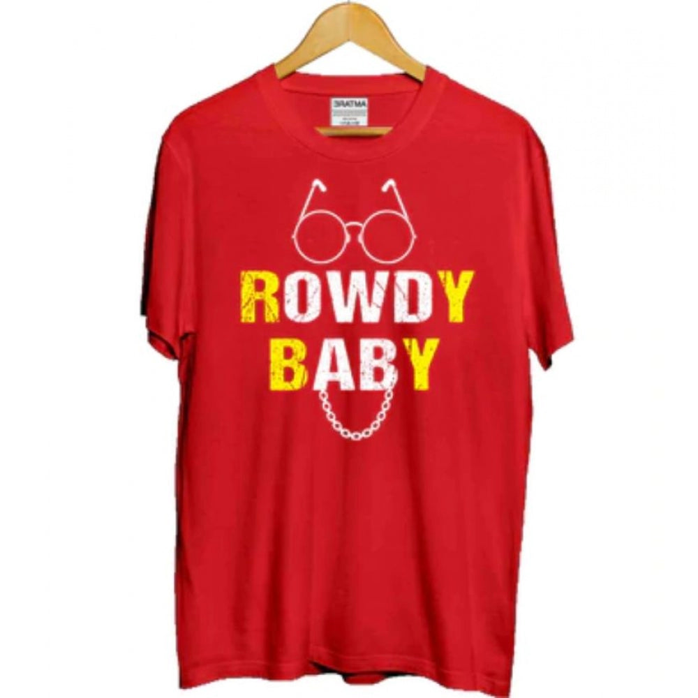Versatile Girls Cotton Rowdy Baby Half Sleeve T Shirt