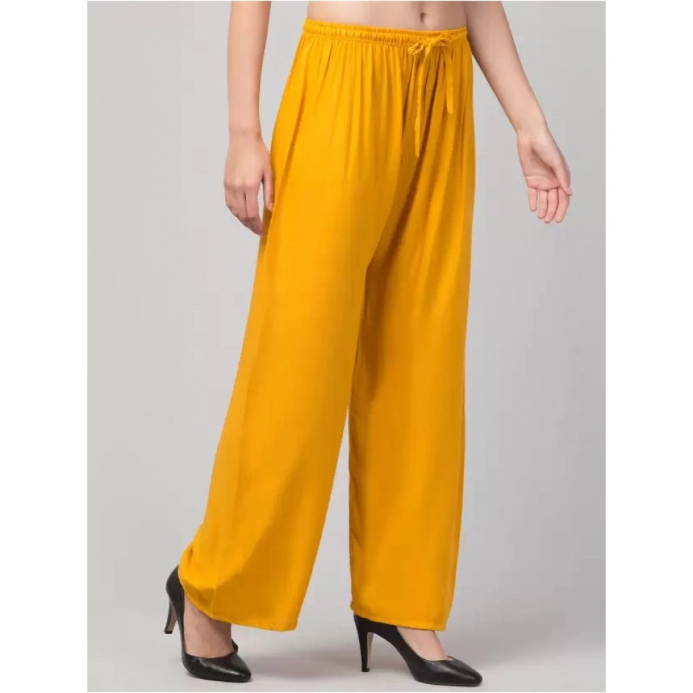 Graceful Plus Size Relaxed Fit Viscose Rayon Palazzo Trousers