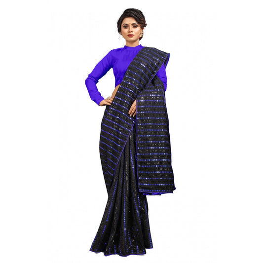 Elegant Vichitra Saree with Blouse piece