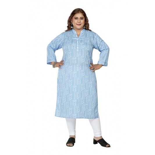 Casual Full printed Imported Synthetix Straight Kurti