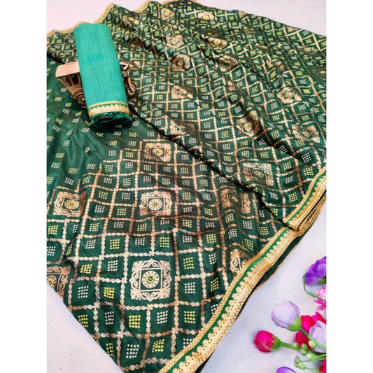 Gorgeous Dola Silk Foil Printed Saree