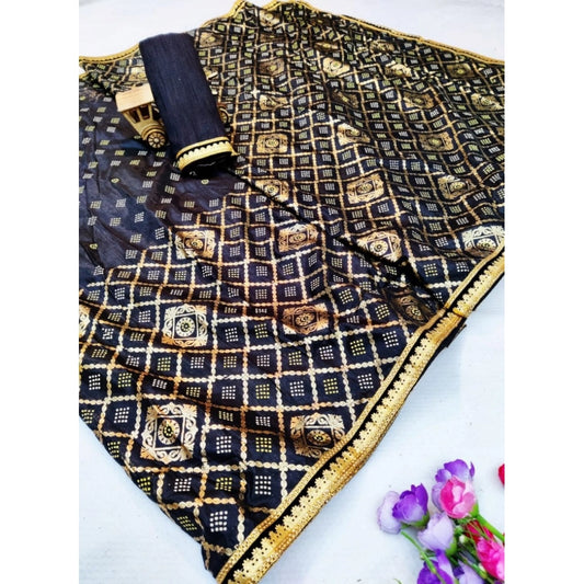 Gorgeous Dola Silk Foil Printed Saree
