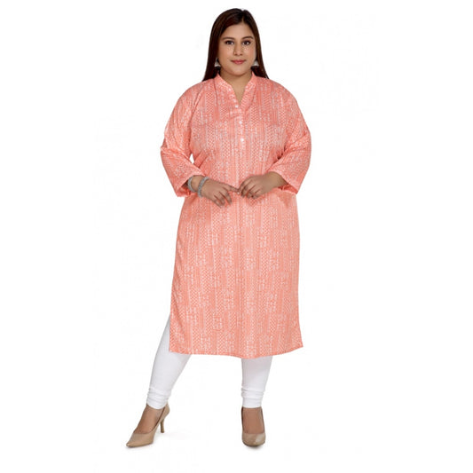 Casual Imported Synthetix Full printed Straight Kurti