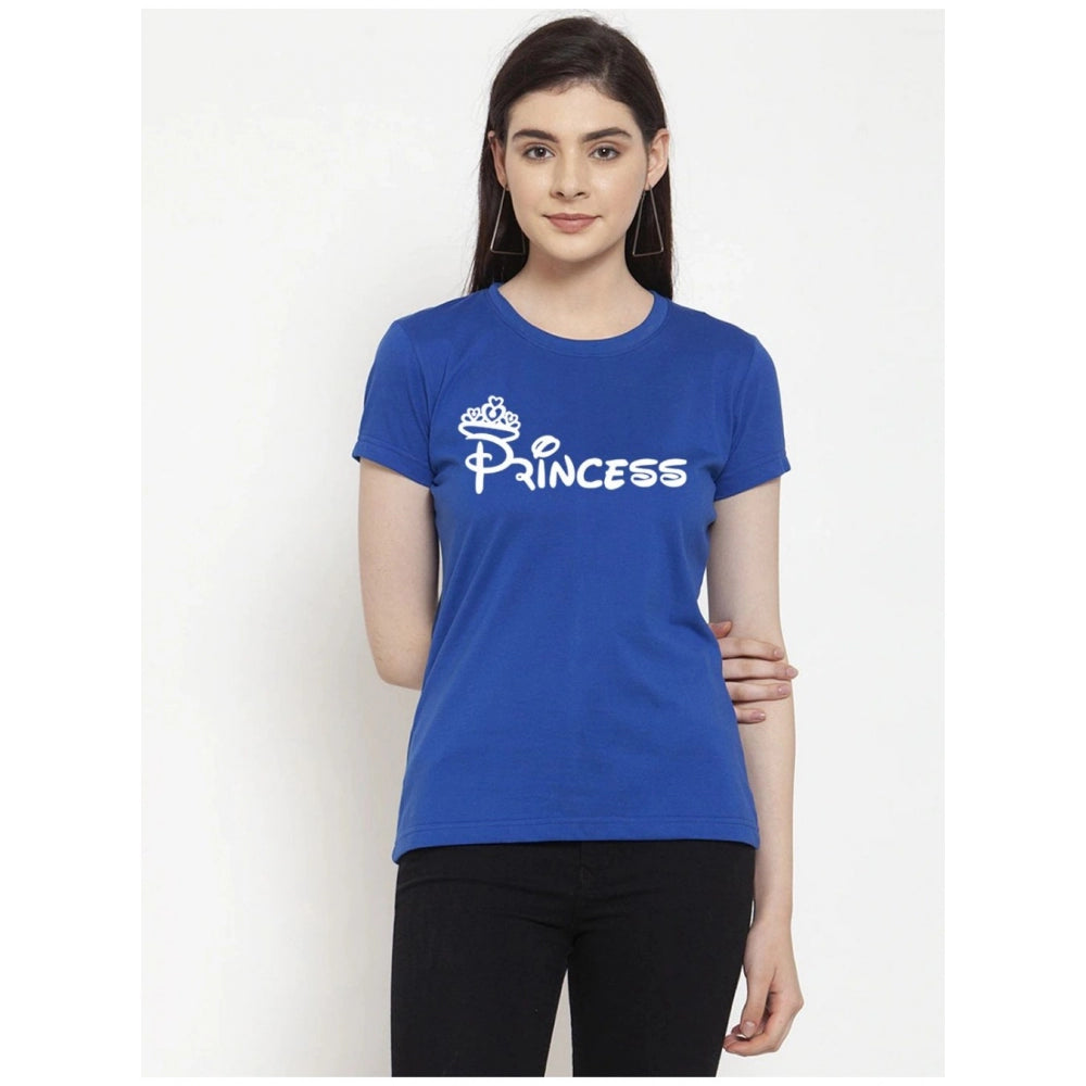 Versatile Cotton Blend Princess Printed T Shirt