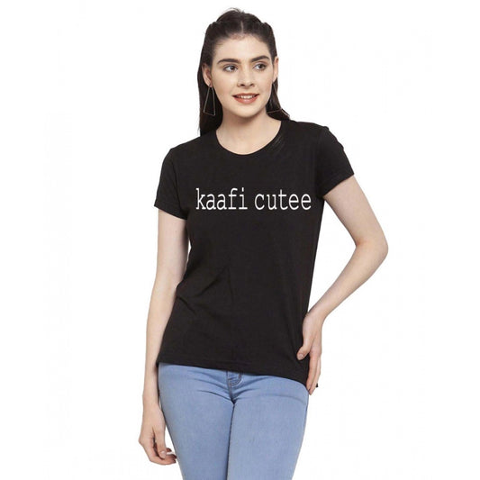 Versatile Cotton Blend Kaafi Cutee Printed T Shirt