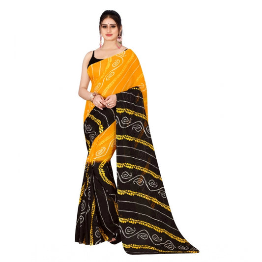 Voguish Poly Georgette Printed Saree Without Blouse piece