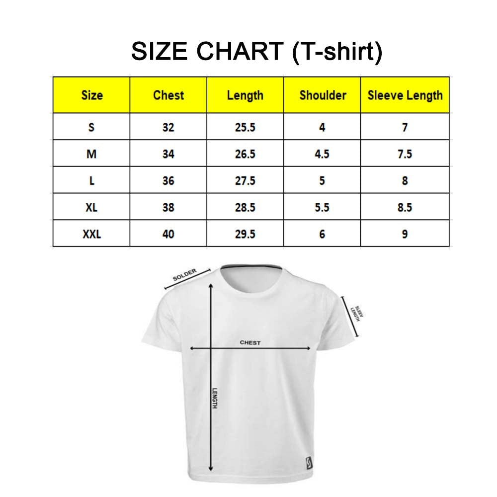 Men's PC Cotton Load Na Lee Printed T Shirt