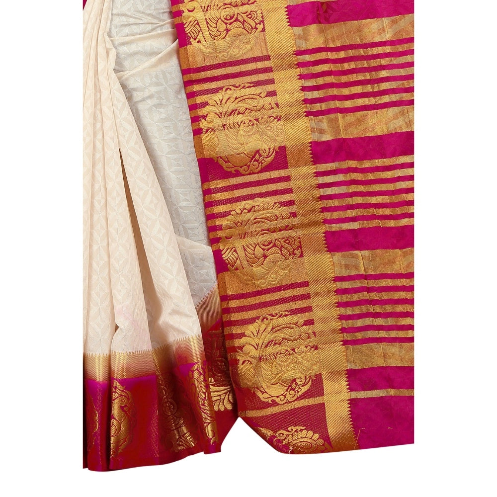Marvellous Kanjivaram Silk Saree With Blouse piece