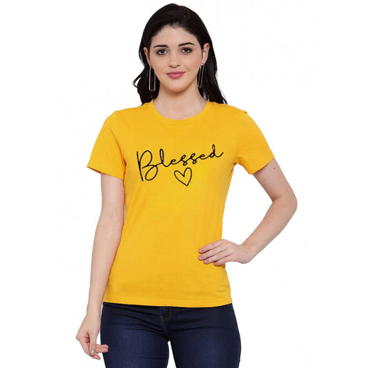 Marvellous Cotton Blend Blessed Printed T Shirt