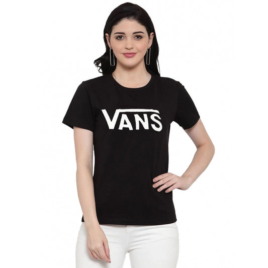 Contemporary Cotton Blend Vans Printed T Shirt