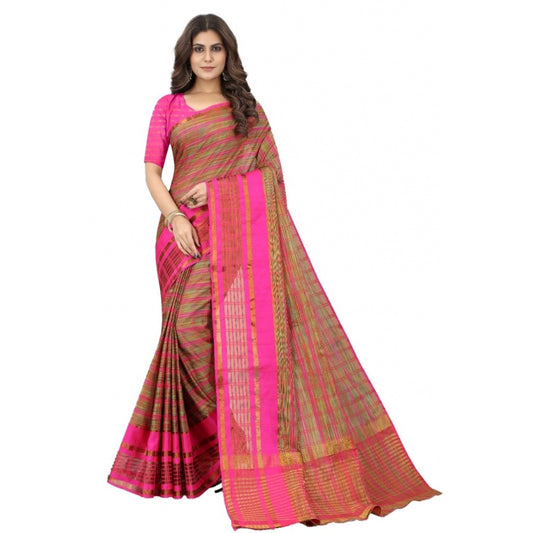 Sizzling Art Silk Woven Design Ilkal Saree With Blouse piece