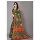 Awesome Viscose Rayon Printed Saree With Blouse piece