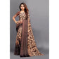 Modern Sattin Patta Printed Saree With Blouse piece