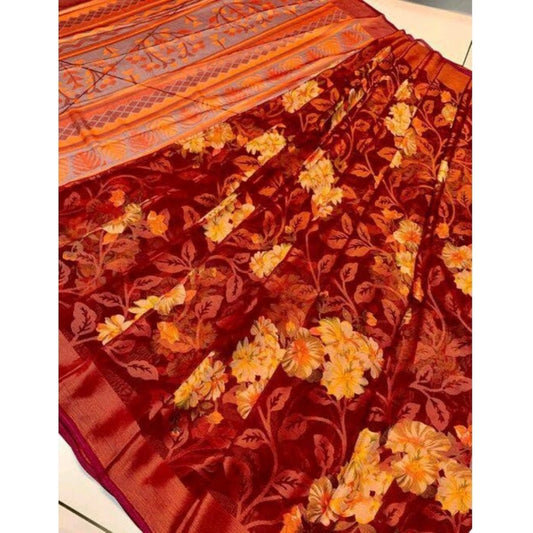 Casual Viscose Rayon Printed Saree With Blouse piece