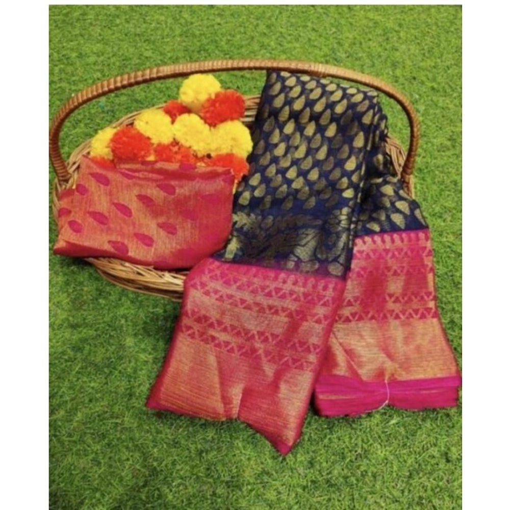 Exclusive Viscose Rayon Printed Saree With Blouse piece