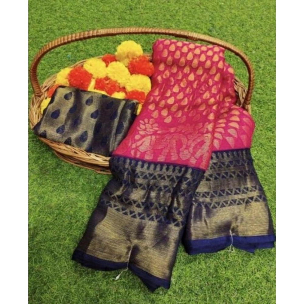 Exclusive Viscose Rayon Printed Saree With Blouse piece