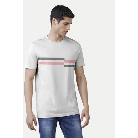 Men's Casual Half sleeve Solid Cotton Crew Neck T shirt