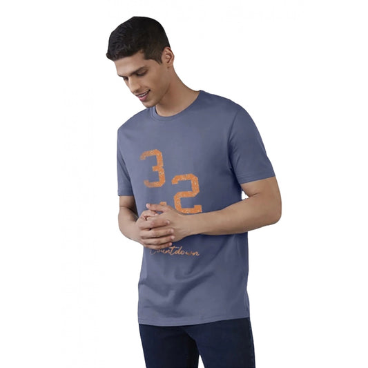 Men's Casual Half sleeve Printed Cotton Crew Neck T shirt
