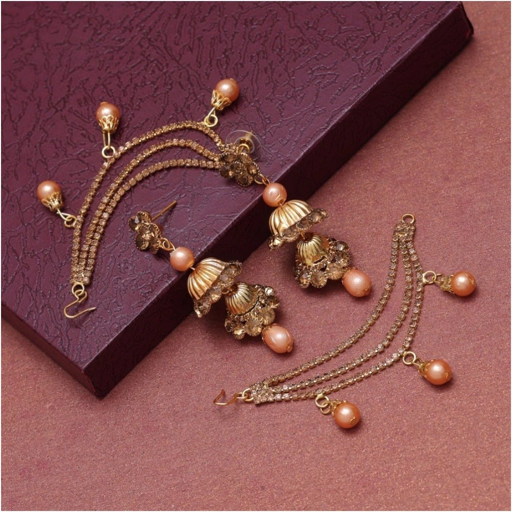 Appealing Gold Color Bahubali Earrings