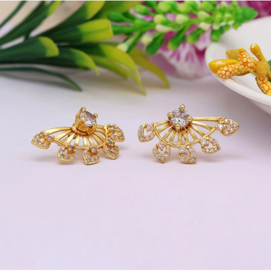 Appealing Gold Color Antique Gold Plated Earrings